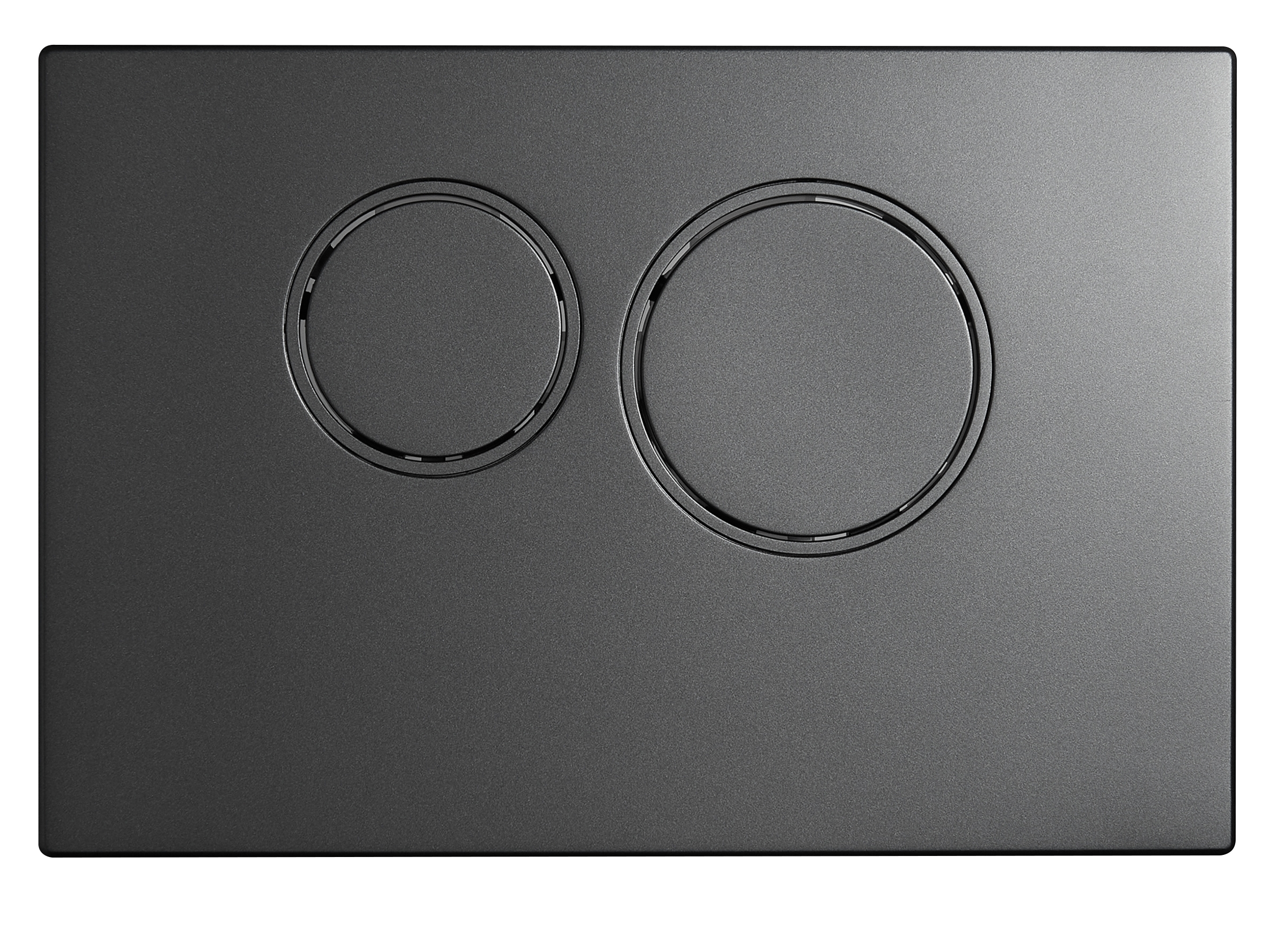 AZ504暗装水箱面板（枪灰色）（圆形按钮）