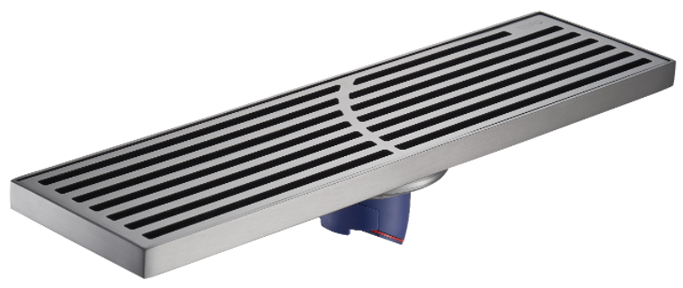 不锈钢长条淋浴地漏RF-DC3109Q（300x80）（枪灰）